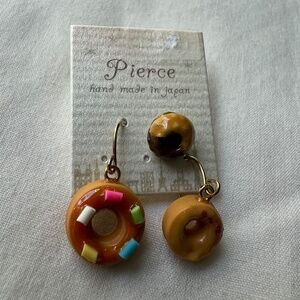 Novelty Donut earrings from Japan (3pc) - Never Worn